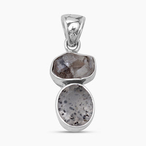 Singing Quartz & Herkimer Quartz Silver Pendants