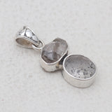 Singing Quartz & Herkimer Quartz Silver Pendants