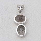Singing Quartz & Herkimer Quartz Silver Pendants