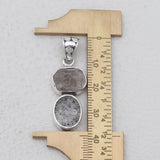 Singing Quartz & Herkimer Quartz Silver Pendants