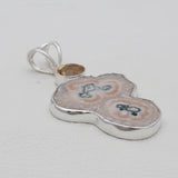 Amethyst Stalactite Slice Silver Pendants