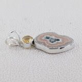 Amethyst Stalactite Slice Silver Pendants