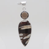 Peanut Wood Jasper Silver Pendants
