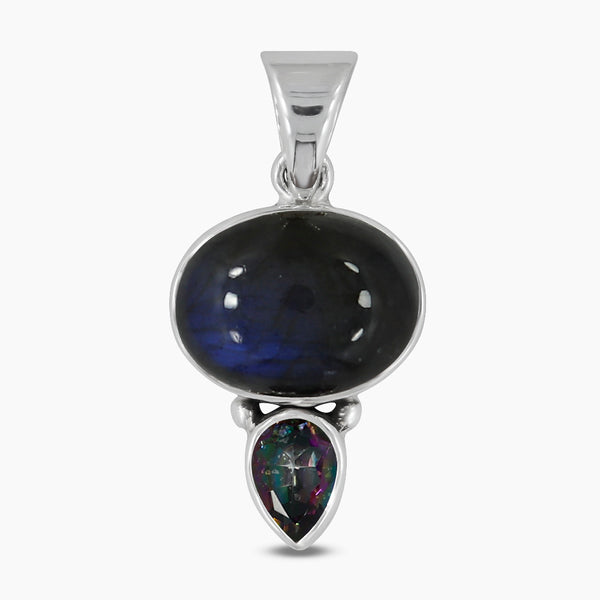 925 Sterling Silver Pink Opal Pendants