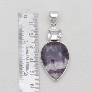 Amethyst Lace Silver Pendants