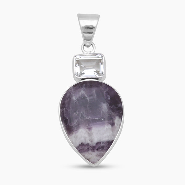 Amethyst Lace Silver Pendants