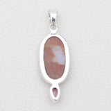 925 Sterling Silver Calcite Druzy Pendants