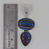 925 Silver Rainbow Calsilica Pendants