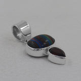 925 Silver Rainbow Calsilica Pendants