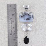 925 Sterling Silver Dendritic Opal Pendants