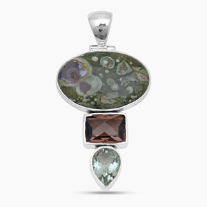 925 Silver Rainforest Jasper Pendants