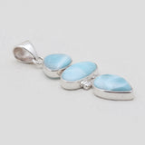 925 Sterling Silver Larimar Pendants