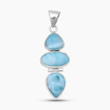 925 Sterling Silver Larimar Pendants