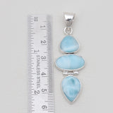 925 Sterling Silver Larimar Pendants