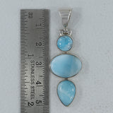 925 Sterling Silver Larimar Pendants