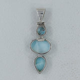 925 Sterling Silver Larimar Pendants