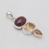 925 Sterling Silver Hessonite Pendants