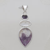925 Sterling Silver Amethyst Lace Pendants
