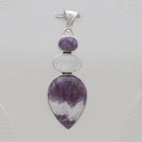 925 Sterling Silver Amethyst Lace Pendants