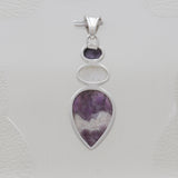925 Sterling Silver Amethyst Lace Pendants