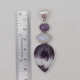 925 Sterling Silver Amethyst Lace Pendants
