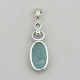 925 Sterling Silver Aquamarine Pendants