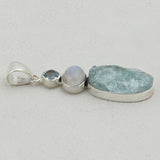 925 Sterling Silver Aquamarine Pendants