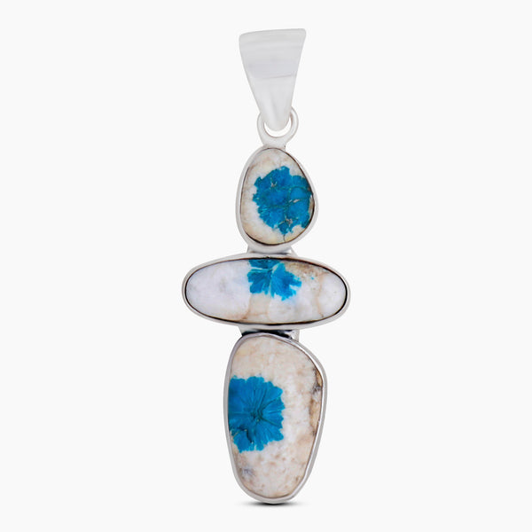 925 Sterling Silver Cavansite Pendants