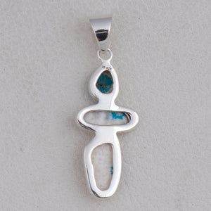 925 Sterling Silver Cavansite Pendants