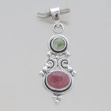 925 Sterling Silver Tourmaline Pendants