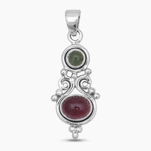 925 Sterling Silver Tourmaline Pendants