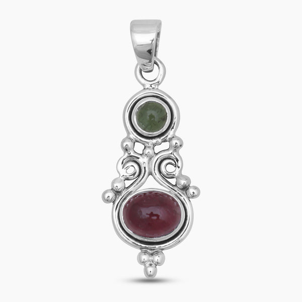 925 Sterling Silver Tourmaline Pendants