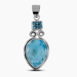 925 Sterling Silver Larimar Pendants