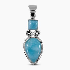 925 Sterling Silver Larimar Pendants