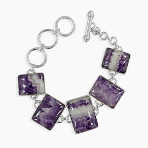 Amethyst Lace Silver Bracelets