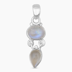Rainbow Moonstone Silver Pendants