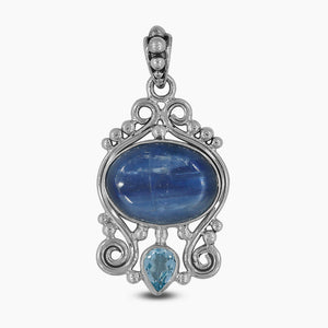 925 Sterling Silver Kyanite Pendants