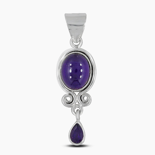 925 Silver Purple Amethyst Pendants