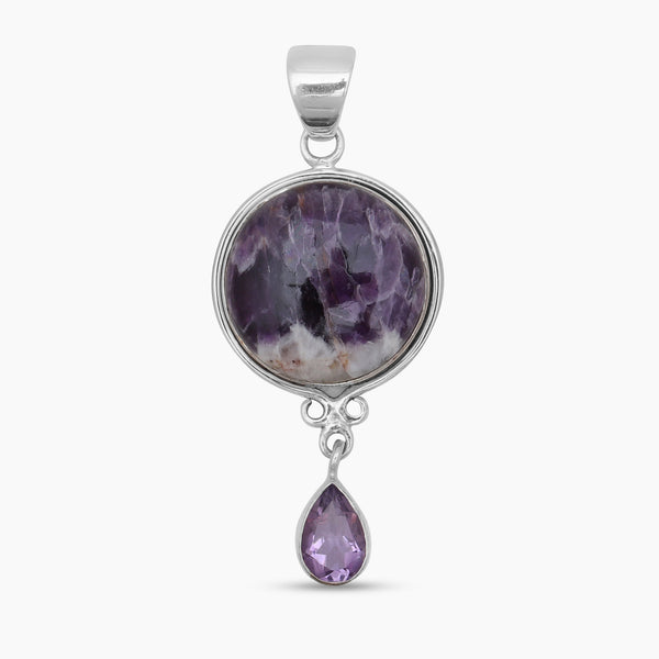 Amethyst Lace Silver Pendants