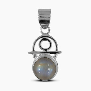 Rainbow Moonstone Silver Pendants