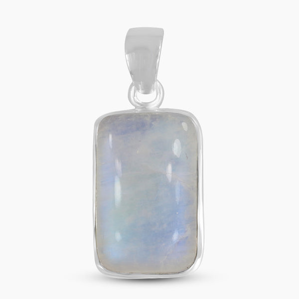 Rainbow Moonstone Silver Pendants