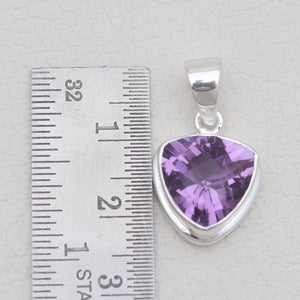 925 Sterling Silver Amethyst Pendants