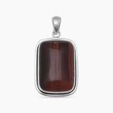 Red Tiger Eye Sterling Silver Pendants