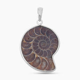 925 Solid Silver Ammonite Pendants