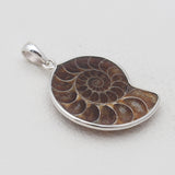 925 Solid Silver Ammonite Pendants