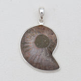 925 Solid Silver Ammonite Pendants