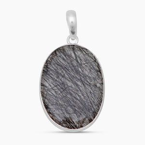 Tourmalated Quartz Silver Pendants