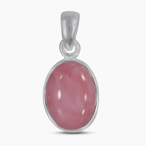 Peruvian Pink Opal Silver Pendants