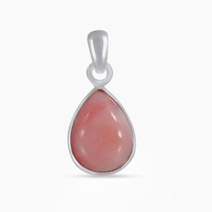 Peruvian Pink Opal Silver Pendants