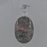 Pink Rhodonite Silver Pendants